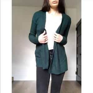 Jcrew Factory emerald green cardigan XXS